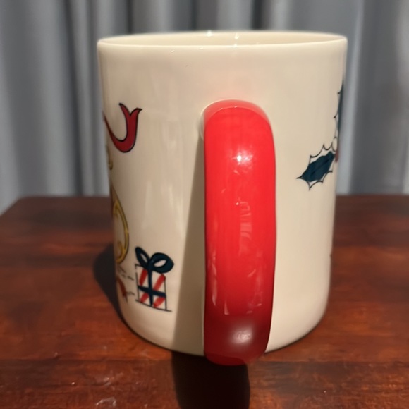 LARGE Christmas Sleigh LE GOURMET CHEF Handpainted Holiday Coffee Mug - Picture 7 of 9